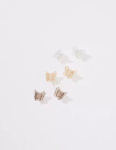 Akcesoria Do Włosów Damskie American Eagle AEO Butterfly Mini 6-Pack Kolorowe | JKFTS8625