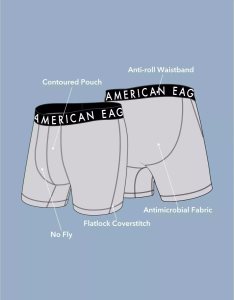 Majtki Męskie American Eagle AEO 6" Flex 3-Pack Kolorowe | GTHWZ7245
